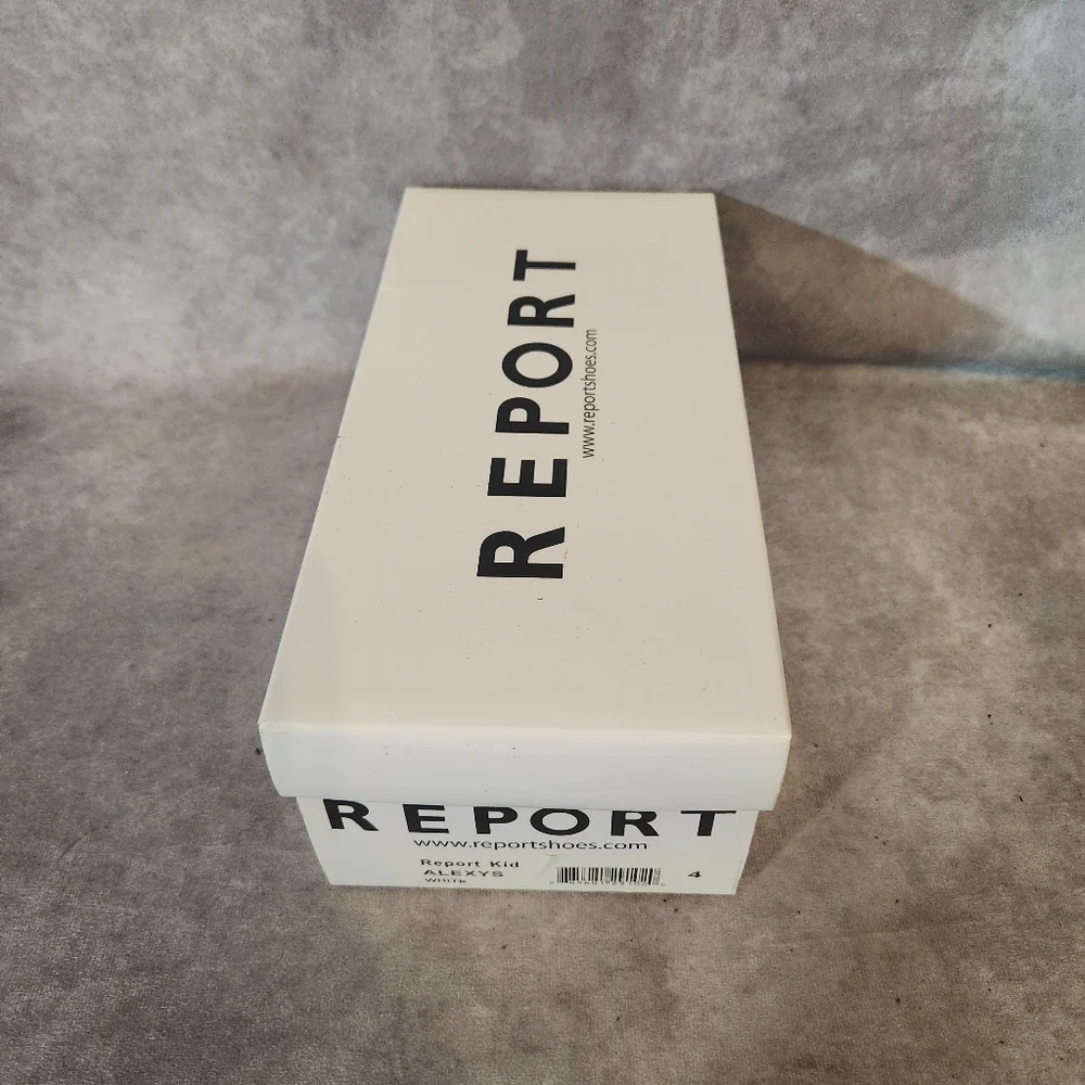 Report Kids White Velcro Strap Sandals‎ Size 35/US 3.5